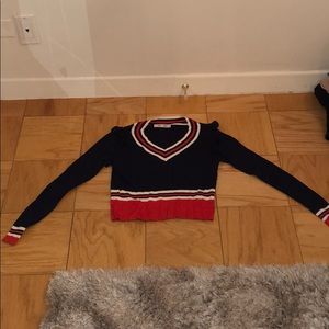 Red, white, and blue long sleeve